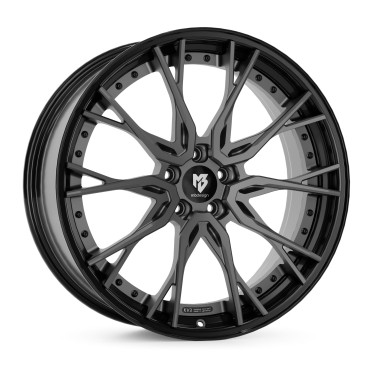 MB-DESIGN KV3.2 Mattgrau/Glanzschwarz