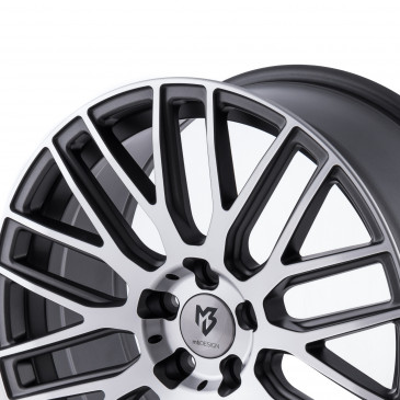 MB-DESIGN KV4 Mattgrau poliert