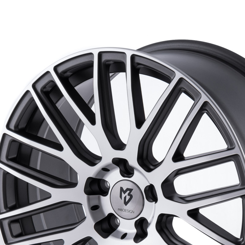 MB-DESIGN KV4 Mattgrau poliert