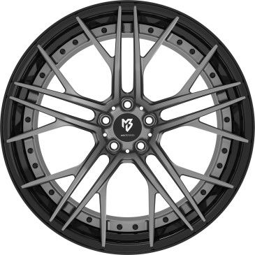MB-DESIGN SF1.3 Grau matt/schwarz glänzend