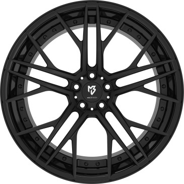 MB-DESIGN SF1.3 Schwarz stumpfmatt/Glanzschwarz