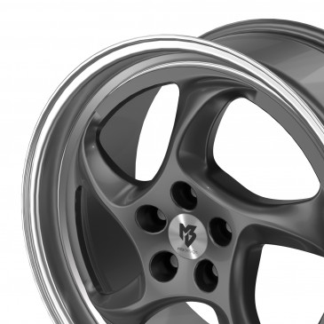 MB-DESIGN TURBO Glanzgrau poliert