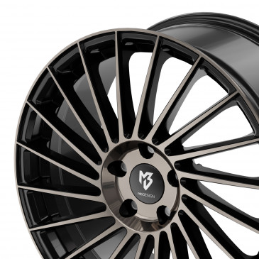 MB-DESIGN VR3 Rauchschwarz glänzend poliert