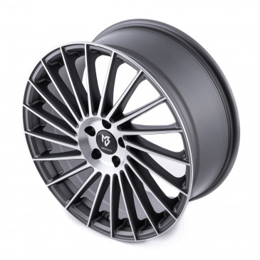 MB-DESIGN VR3 Mattgrau poliert
