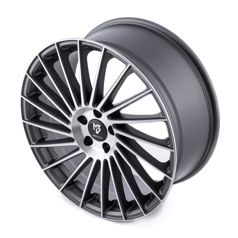 MB-DESIGN VR3 Mattgrau poliert