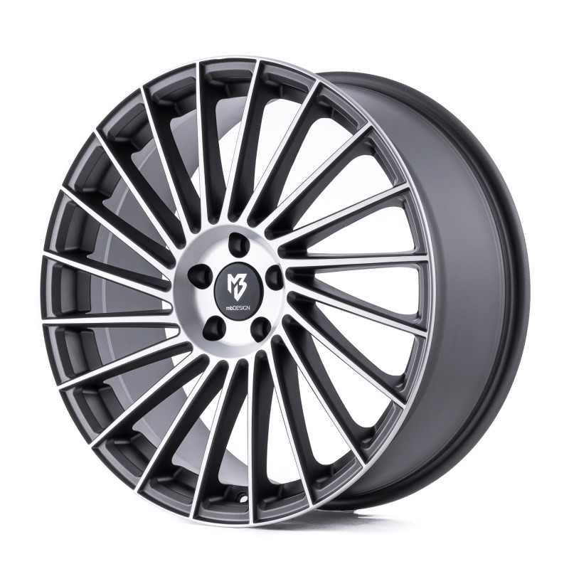 MB-DESIGN VR3 Mattgrau poliert