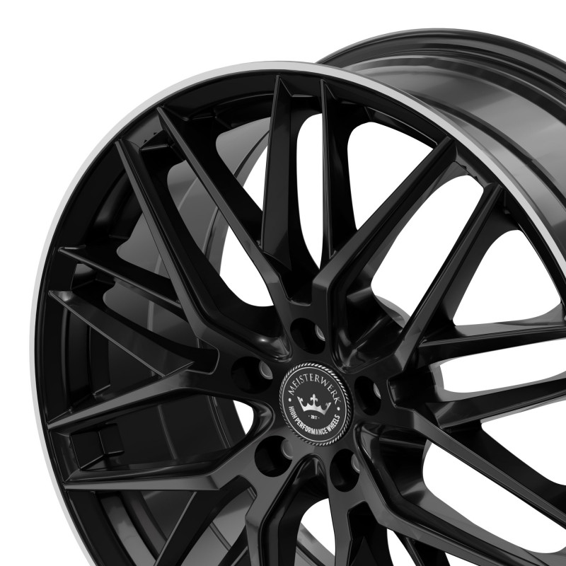 Meisterwerk Wheels MW14 Black Polished