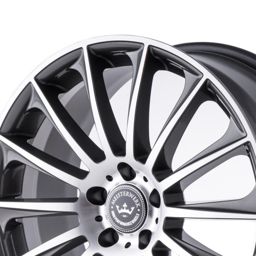 Meisterwerk Wheels MW16 grey / front polished