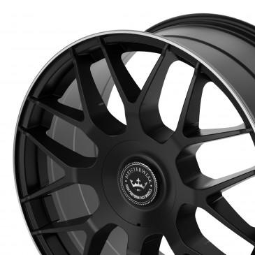 Meisterwerk Wheels MW17 black matt / lip polished