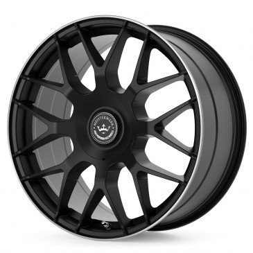 Meisterwerk Wheels MW17 black matt / lip polished