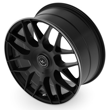 Meisterwerk Wheels MW17 black matt / lip polished