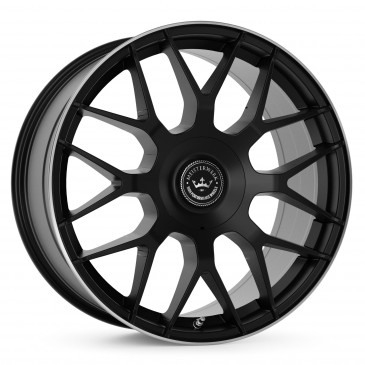 Meisterwerk Wheels MW17 black matt / lip polished