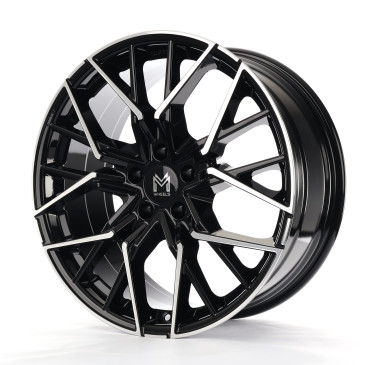 MM Wheels MM06 Black Polished