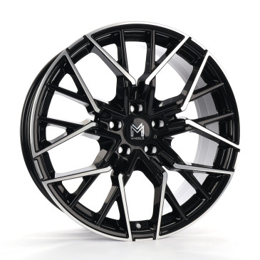 MM Wheels MM06 Black Polished