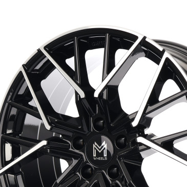 MM Wheels MM06 Black Polished
