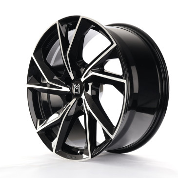 MM Wheels MM07 Glossy Black Machined