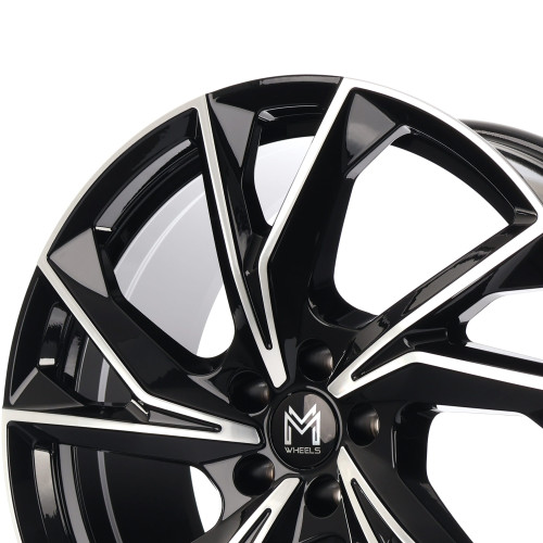 MM Wheels MM07 Glossy Black Machined