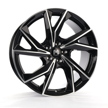 MM Wheels MM07 Glossy Black Machined