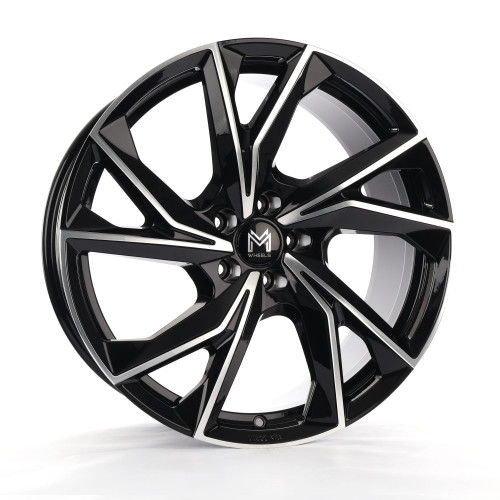 MM Wheels MM07 Glossy Black Machined