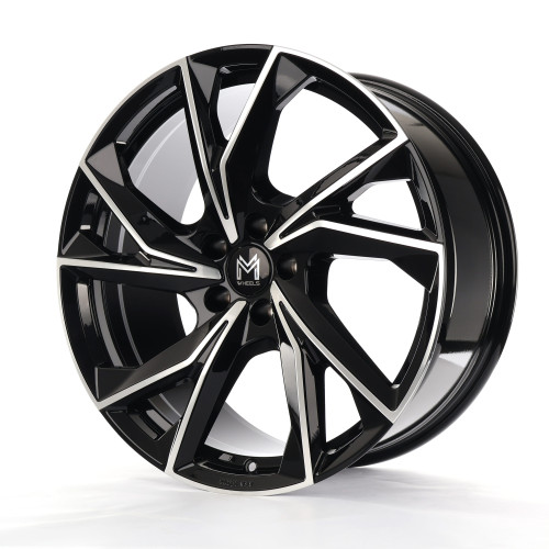 MM Wheels MM07 Glossy Black Machined