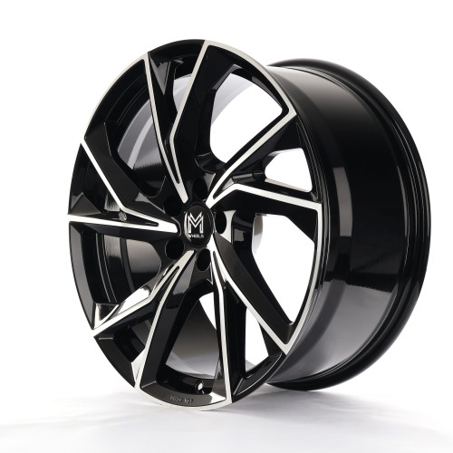 MM Wheels MM07 Glossy Black Machined
