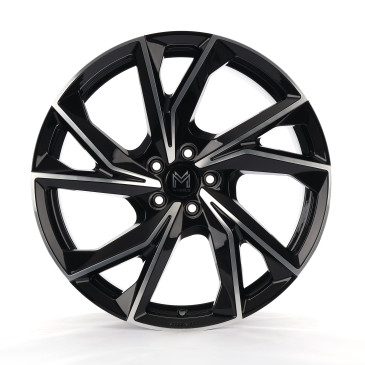 MM Wheels MM07 Glossy Black Machined