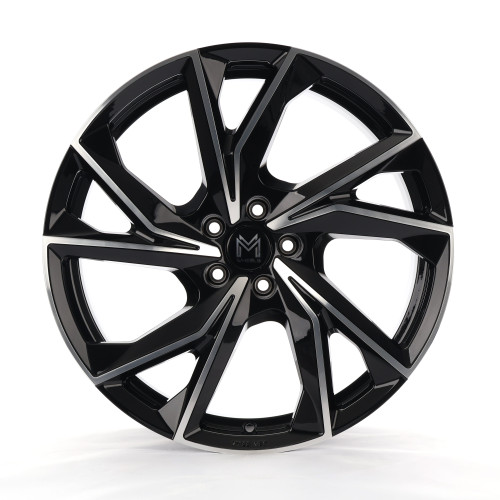 MM Wheels MM07 Glossy Black Machined