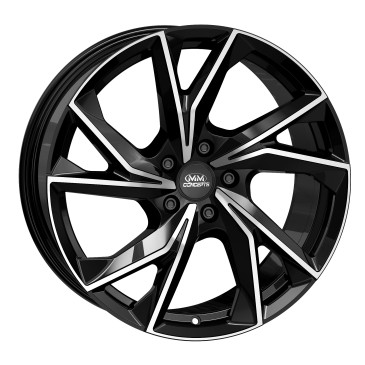MM Wheels MM07 Glossy Black Machined
