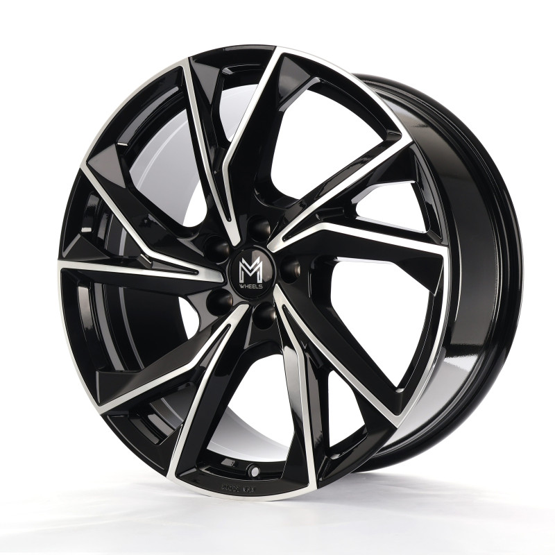 MM Wheels MM07 Glossy Black Machined