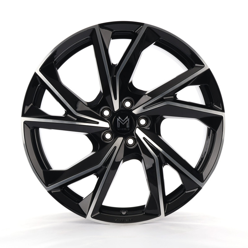 MM Wheels MM07 Glossy Black Machined