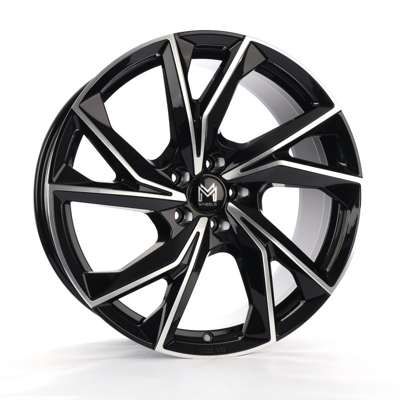 MM Wheels MM07 Glossy Black Machined