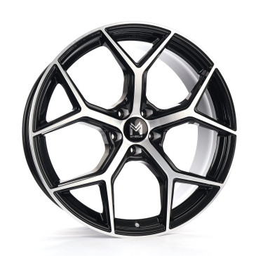 MM Wheels MM08 Black Polished