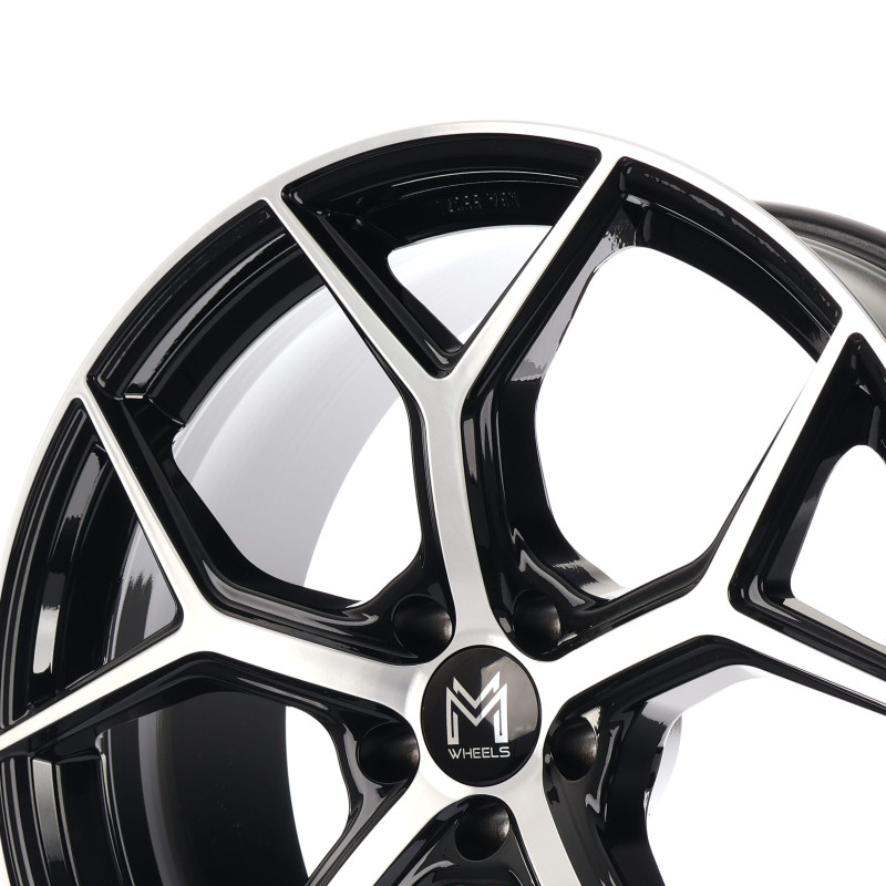 MM Wheels MM08 Black Polished