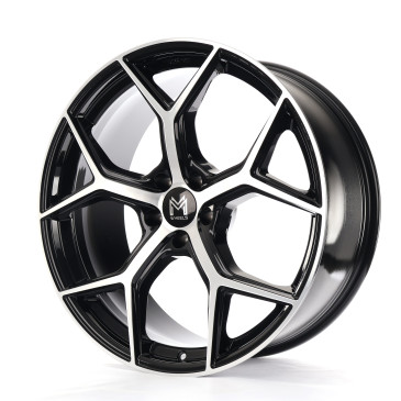 MM Wheels MM08 Black Polished