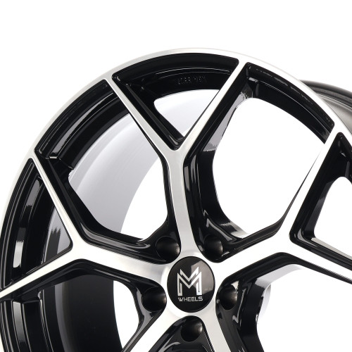 MM Wheels MM08 Black Polished