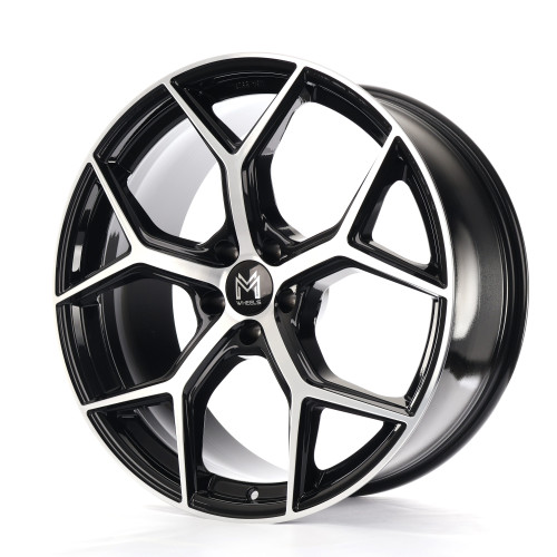 MM Wheels MM08 Black Polished