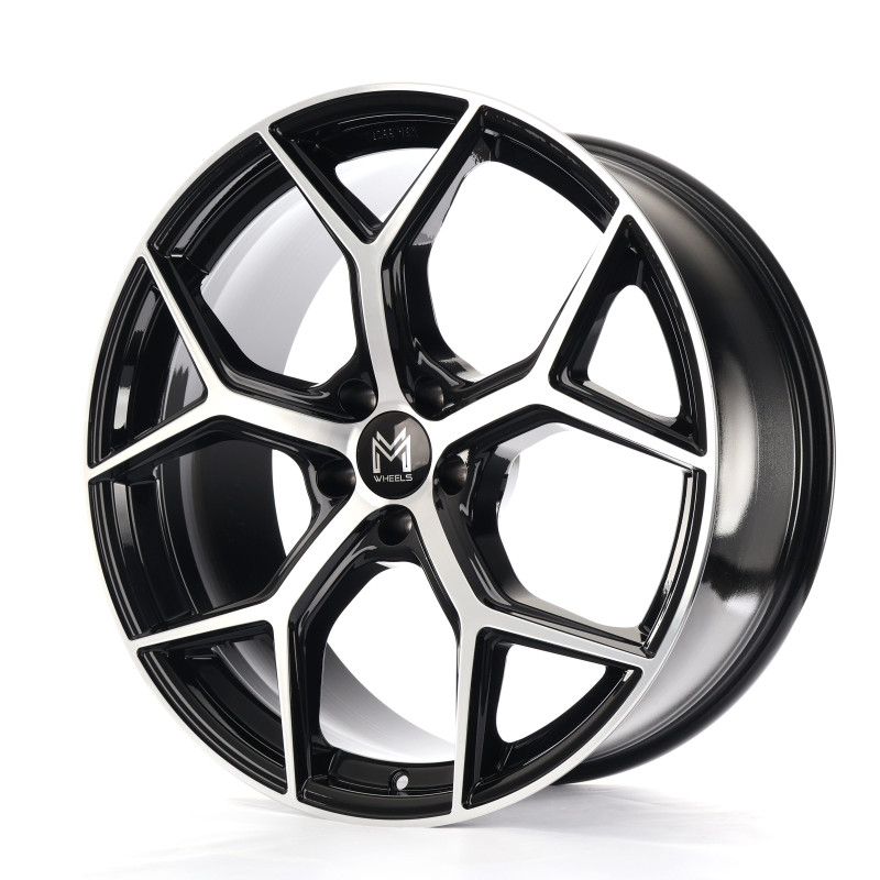 MM Wheels MM08 Black Polished