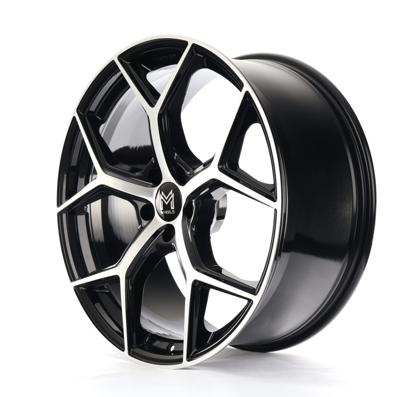 MM Wheels MM08 Black Polished