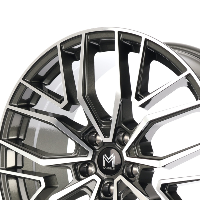 MM Wheels MM09 Glossy Gunmetal Machined