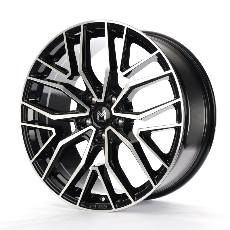 MM Wheels MM09 Glossy Black Machined