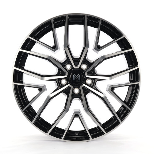 MM Wheels MM09 Glossy Black Machined