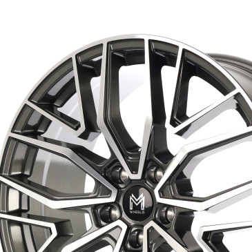 MM Wheels MM09 Glossy Gunmetal Machined