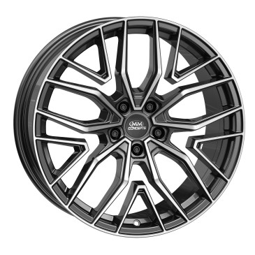 MM Wheels MM09 Glossy Gunmetal Machined