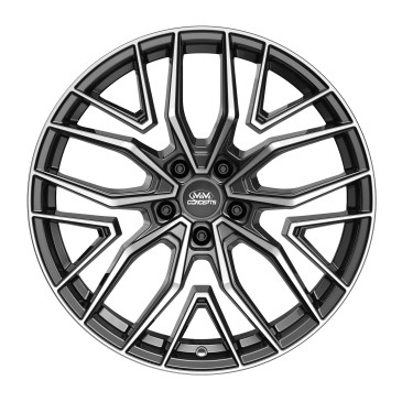 MM Wheels MM09 Glossy Gunmetal Machined