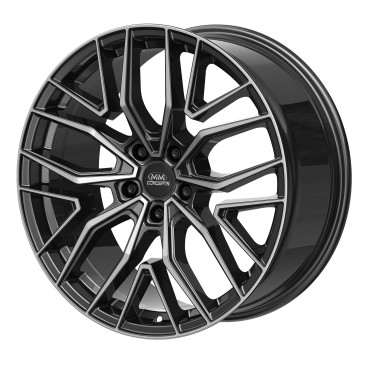 MM Wheels MM09 Glossy Gunmetal Machined