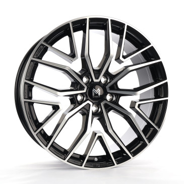 MM Wheels MM09 Glossy Black Machined