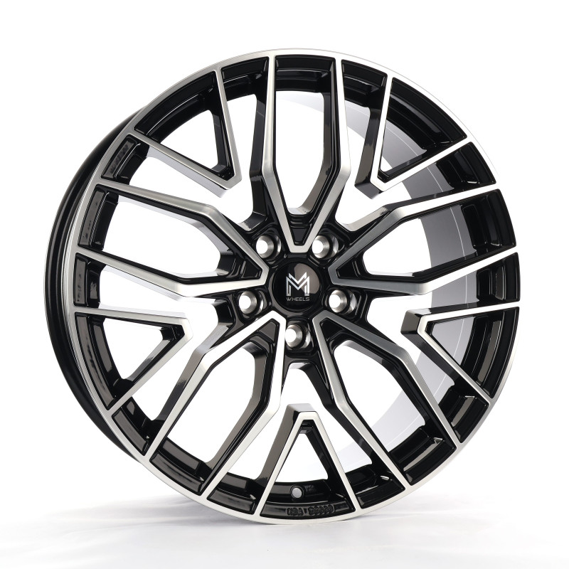 MM Wheels MM09 Glossy Black Machined