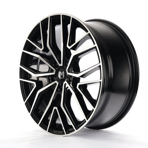 MM Wheels MM09 Glossy Black Machined