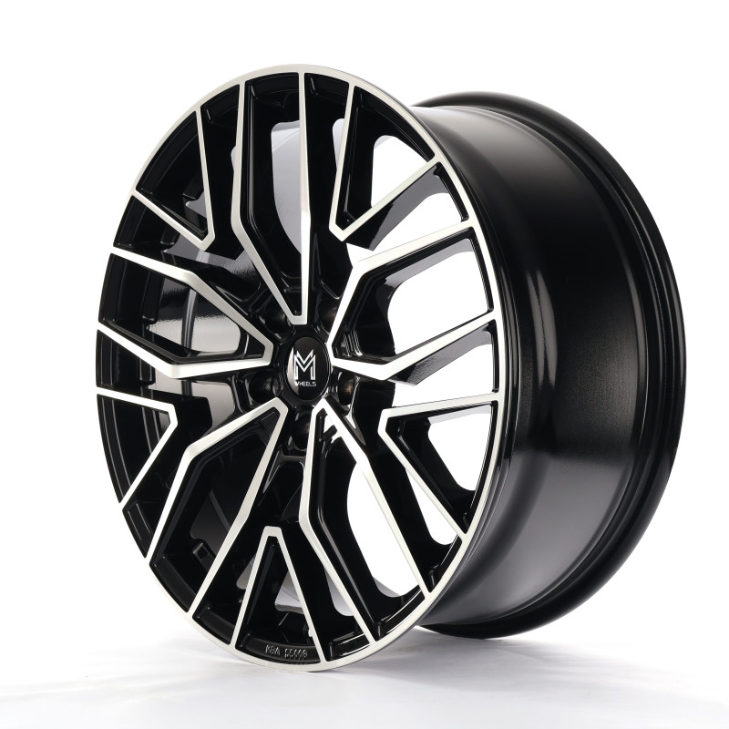 MM Wheels MM09 Glossy Black Machined