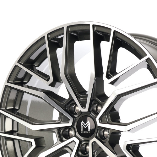 MM Wheels MM09 Glossy Gunmetal Machined